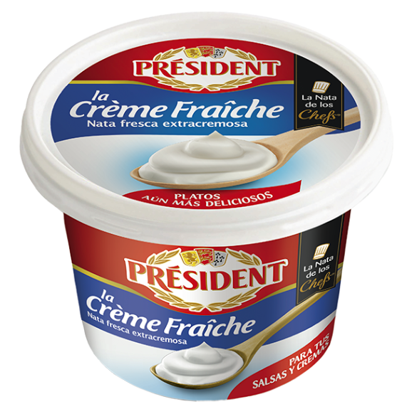 Tarrina de creme fraiche president
